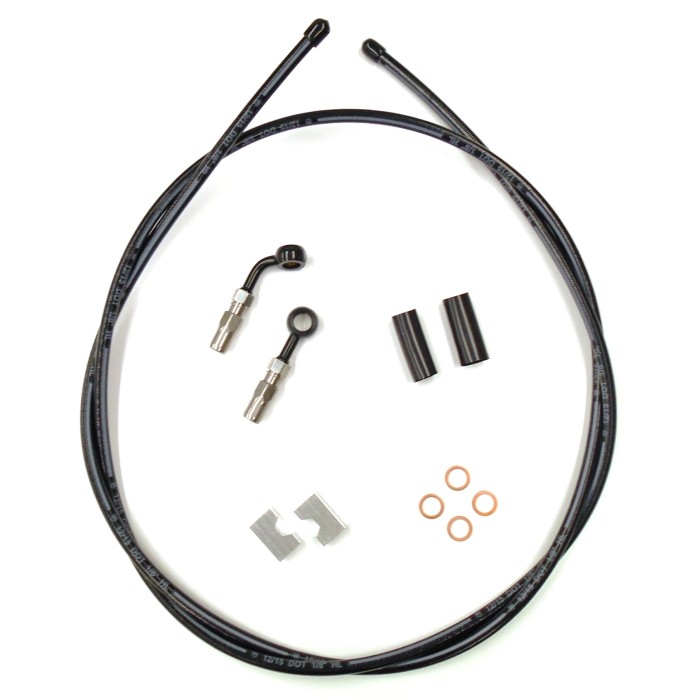 Custom harley sales brake lines